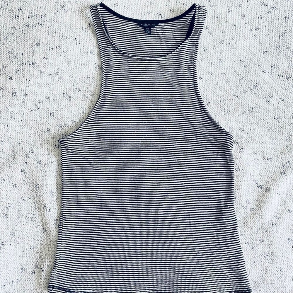 Aeropostale Black and White Tank